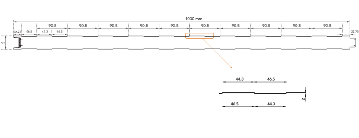 marcegaglia_buildtech_panele_warstwowe_scienne_rdzeniem_poliuretanowym_pdd_profilu